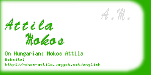 attila mokos business card